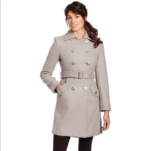 Kenneth Cole Double Breasted Melton Peacoat